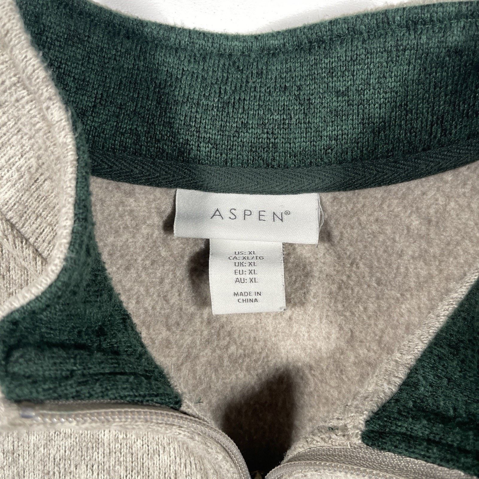 Stussy Aspen 1/4 Zip Sweater Pullover Fall Oatmeal Warm Size XL B6 Size US XL / EU 56 / 4 - 3 Thumbnail