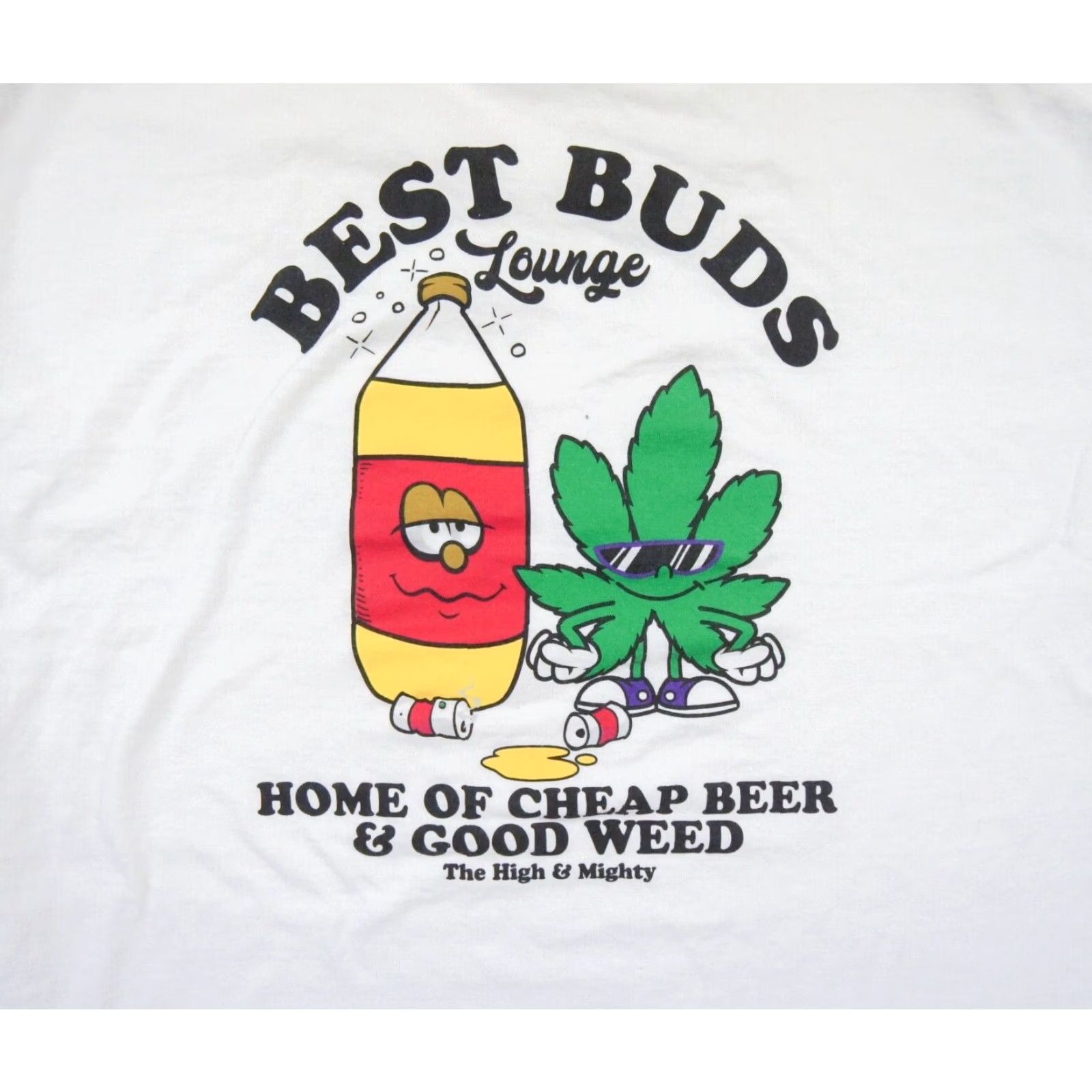 Vintage VINTAGE The High & Mighty Shirt Mens Large White Crewneck Short Sleeve T-Shirt All Seasons Mens Size US L / EU 52-54 / 3 - 2 Thumbnail