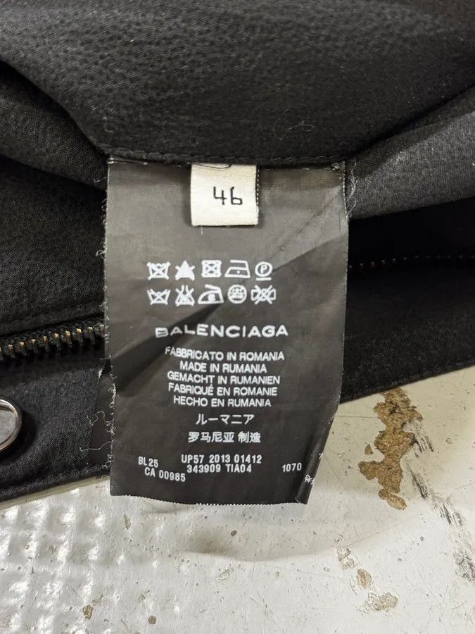 Balenciaga AW2013 Balenciaga Black & White Contemporary Abstract Aviator Jacket Size US S / EU 44-46 / 1 - 9 Thumbnail