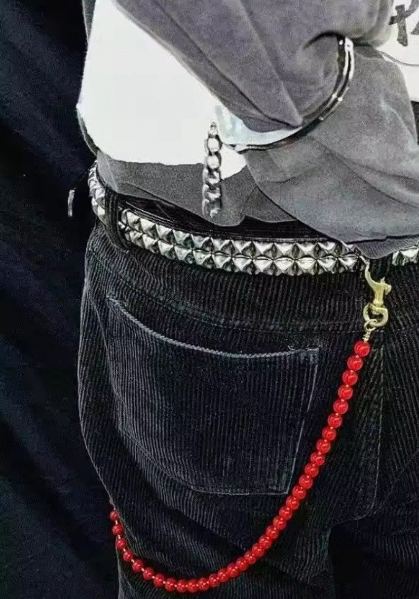 Other Red Bead Chain Keychain | Streetwear & Punk Accessory Size ONE SIZE - 3 Thumbnail