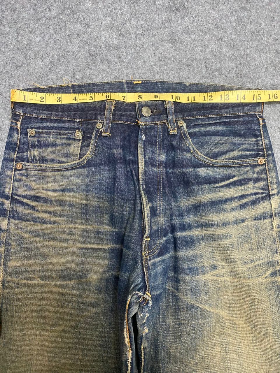 Kapital Vintage Levis 501 Selvedge Distressed Denim Size US 31 - 12 Thumbnail