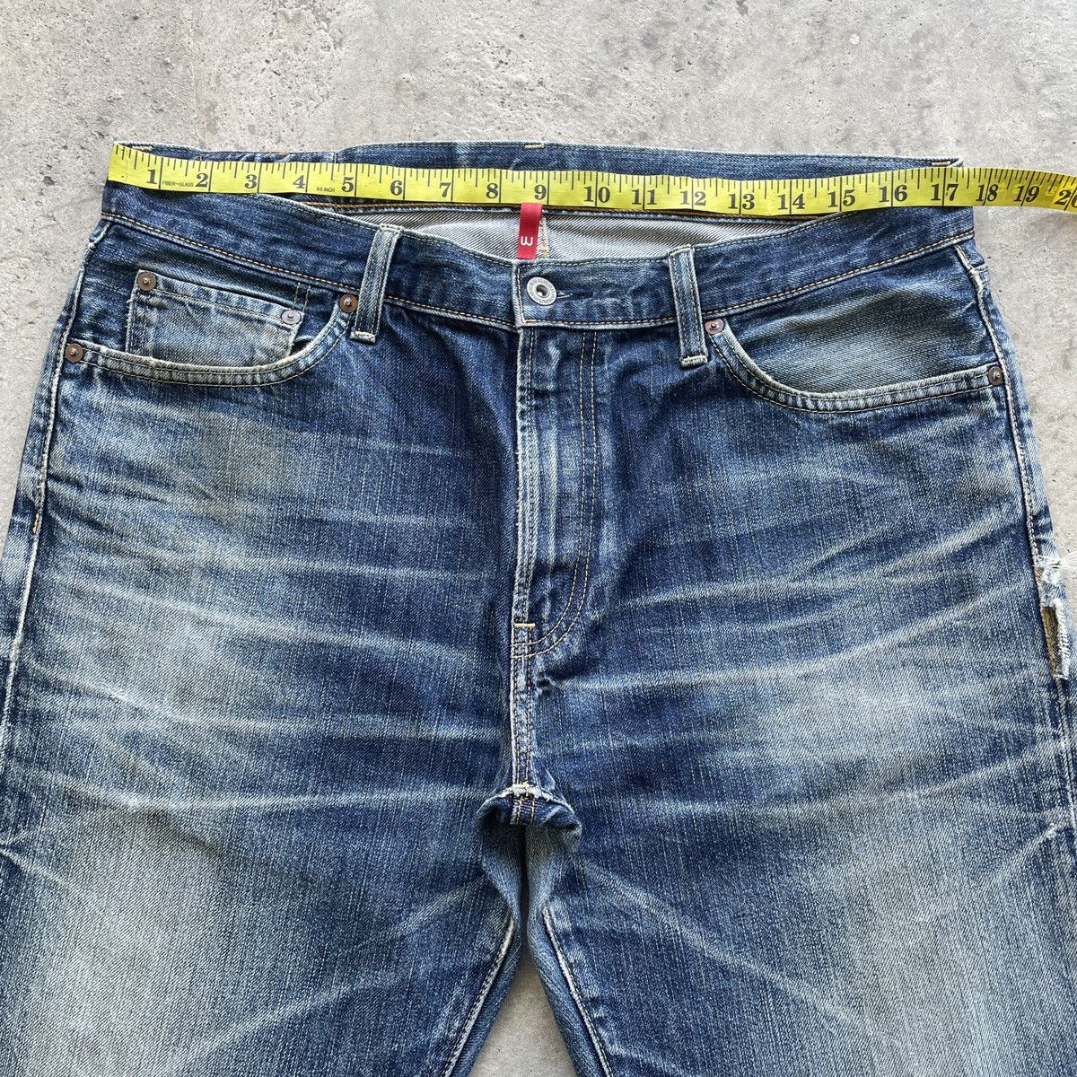 Japanese Brand Vintage Japanese Faded StoneWash Jeans Denim Pants W35 Size US 35 - 6 Thumbnail