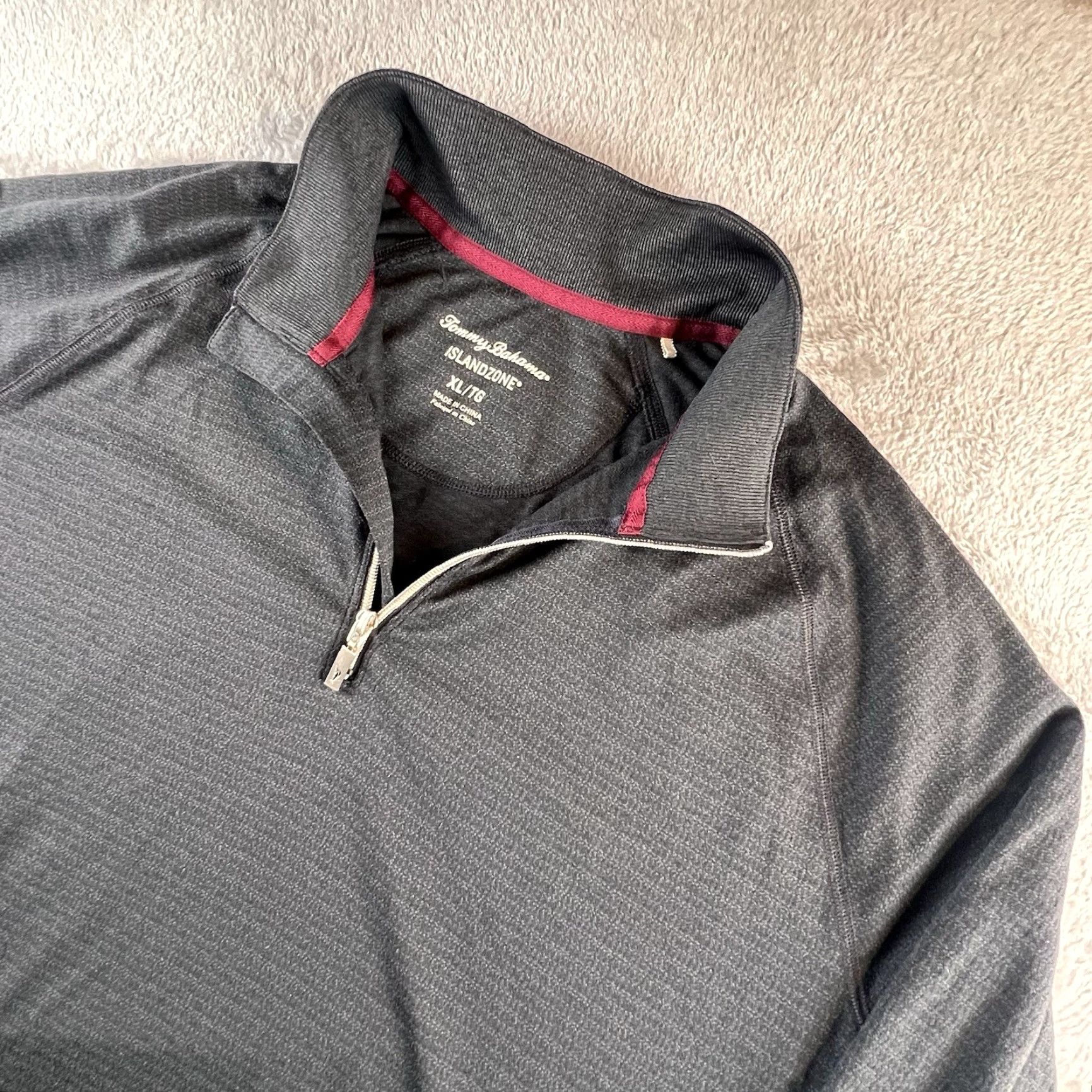 Tommy Bahama Tommy Bahama Sweater XL Mens Pullover Knitted Charcoal Logo Stretch Outdoor Golf Hiking Casual Knit Regular Size XL Gents Size US XL / EU 56 / 4 - 2 Thumbnail