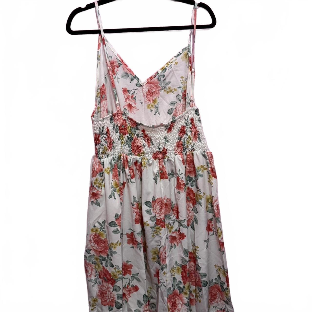 Designer Floral Summer Midi Dress Size M / US 6-8 / IT 42-44 - 3 Thumbnail