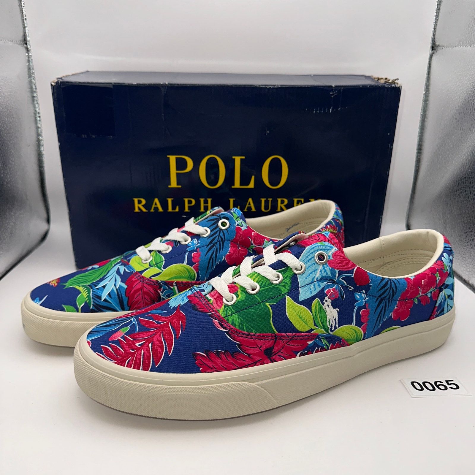 Polo Ralph Laurent Mens sz 12 D Keaton Pony Low top Laced