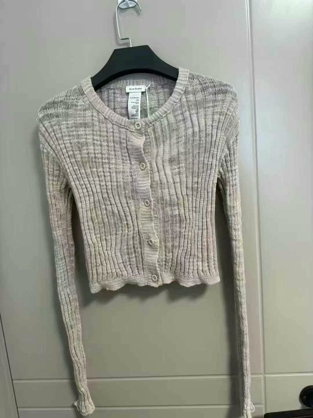 Acne Studios pink knitted cardigan from Acne Studios Size S / US 4 / IT 40 - 1 Thumbnail