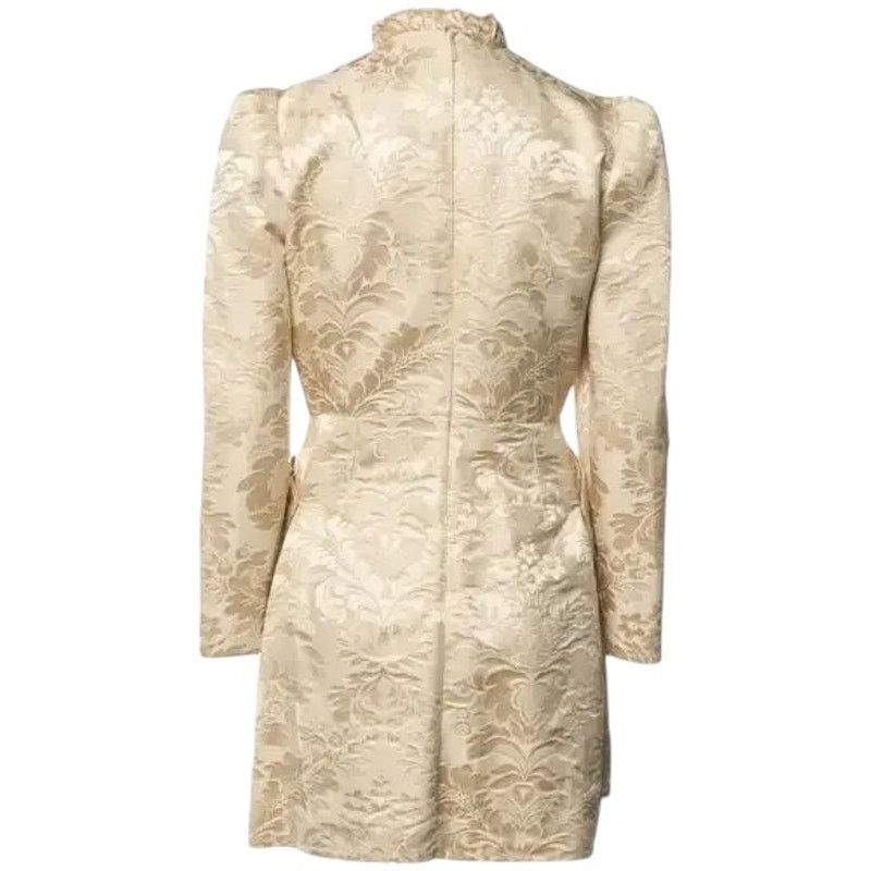 Gucci GUCCI Romantic Flower Jacquard A-Line Mini Dres, S/US4/IT40 Size S / US 4 / IT 40 - 3 Thumbnail