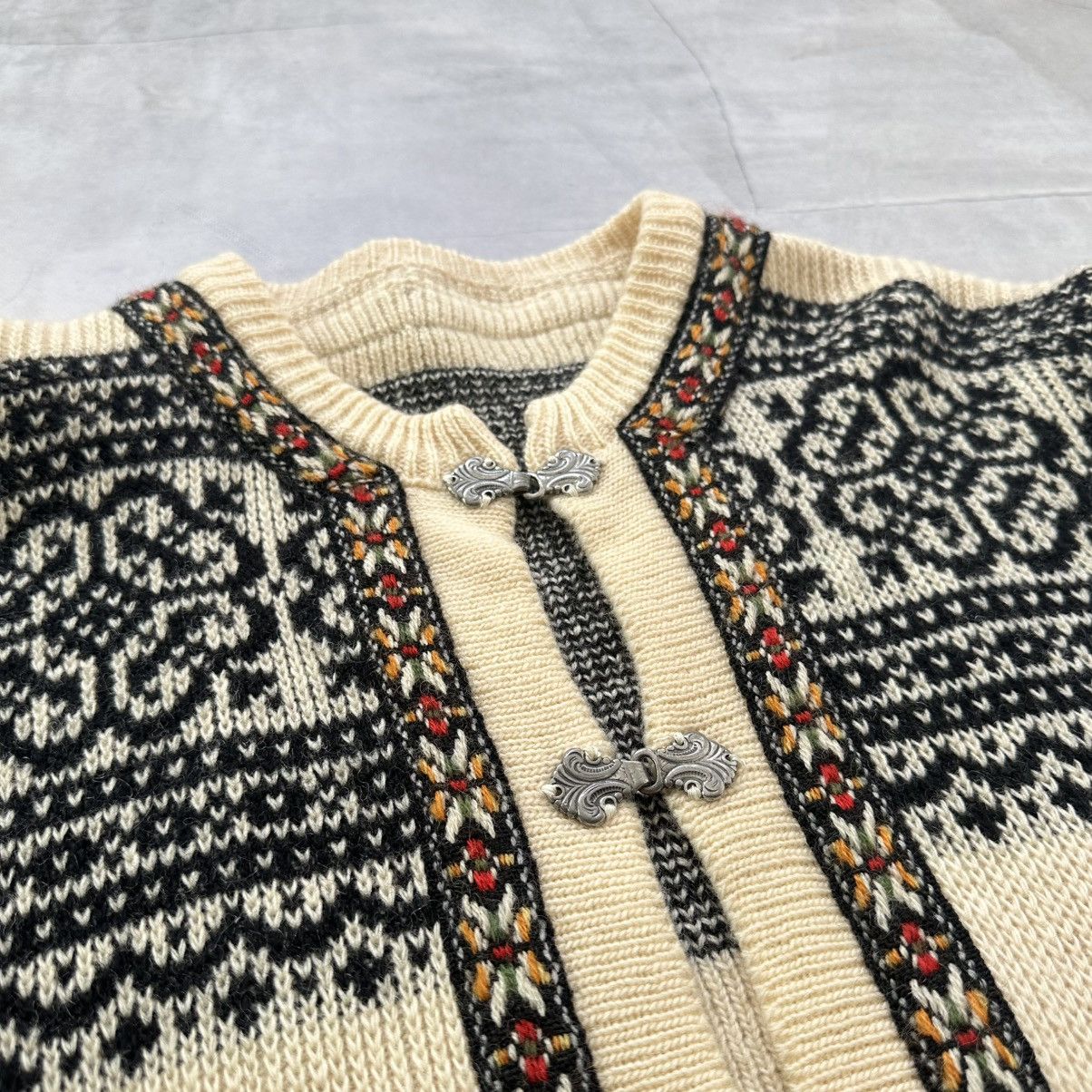 Dale Of Norway 80s 90s Nordic Pattern Knit Cardigan Vintage Dale Of Norway Size US L / EU 52-54 / 3 - 6 Thumbnail