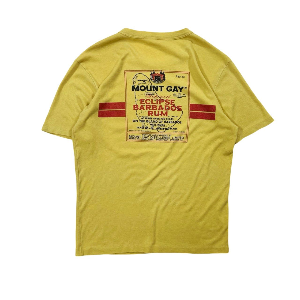 Vintage Vintage 90s Mount Gay Eclipse Barbados Rum Graphic T Shirt Size US S / EU 44-46 / 1 - 4 Thumbnail
