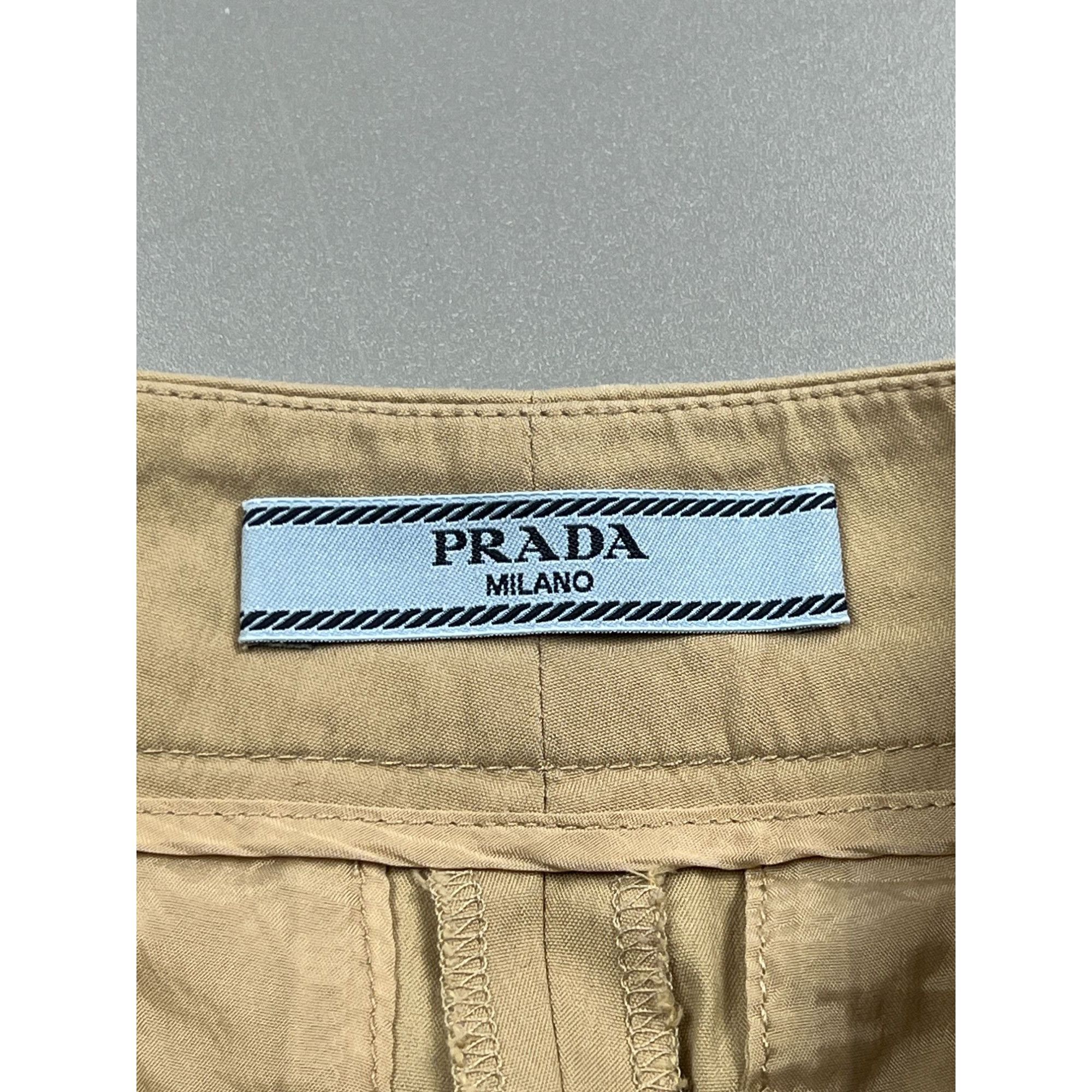 Prada Prada Flared Chino Shorts (Y0832) Size 26" / US 2 / IT 38 - 5 Thumbnail
