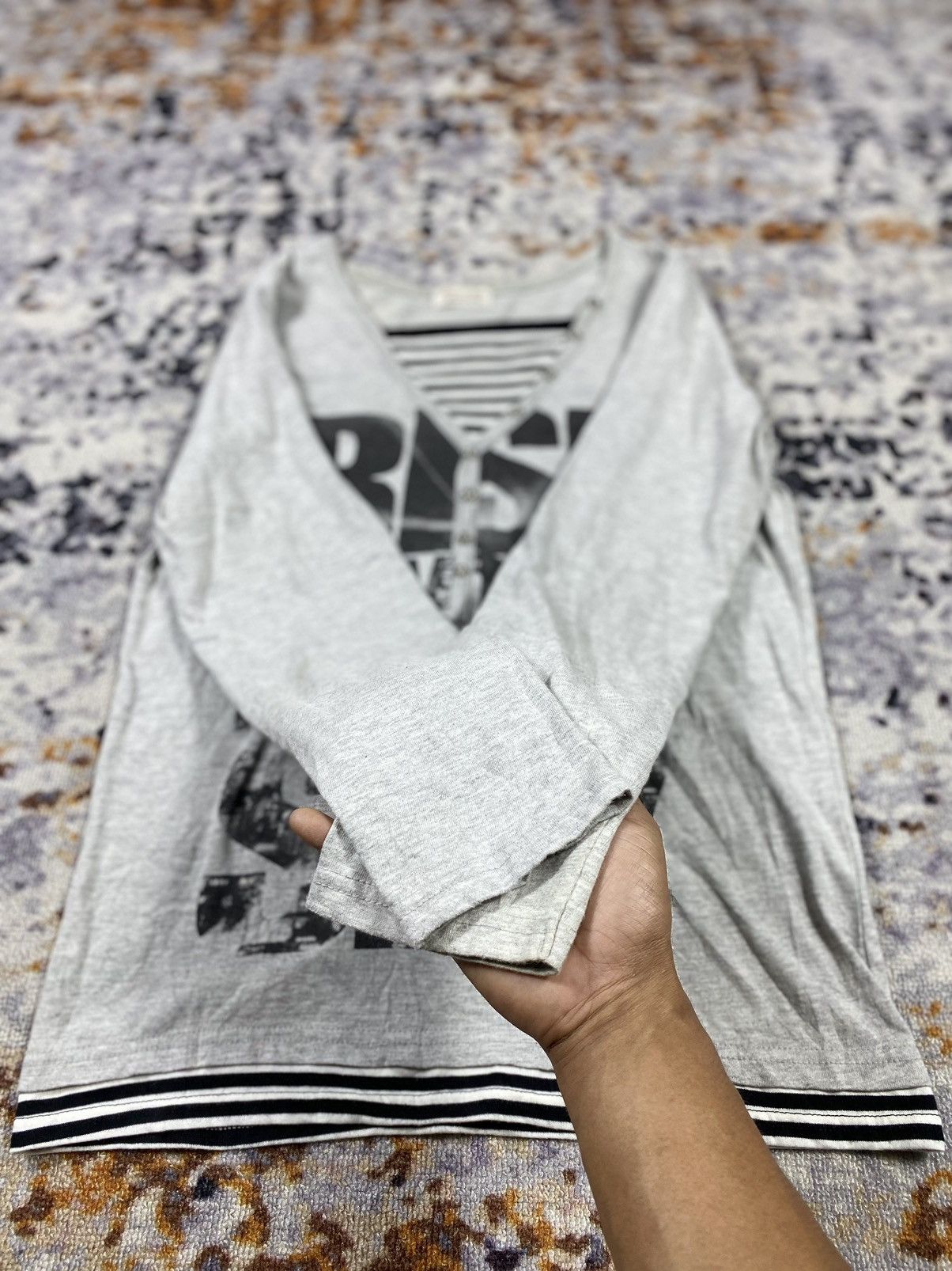If Six Was Nine × Japanese Brand × Le Grande Bleu (L.G.B.) JapaneseBrand Poem Seditionaries Gothic Punk Long sleeve Size US L / EU 52-54 / 3 - 3 Thumbnail