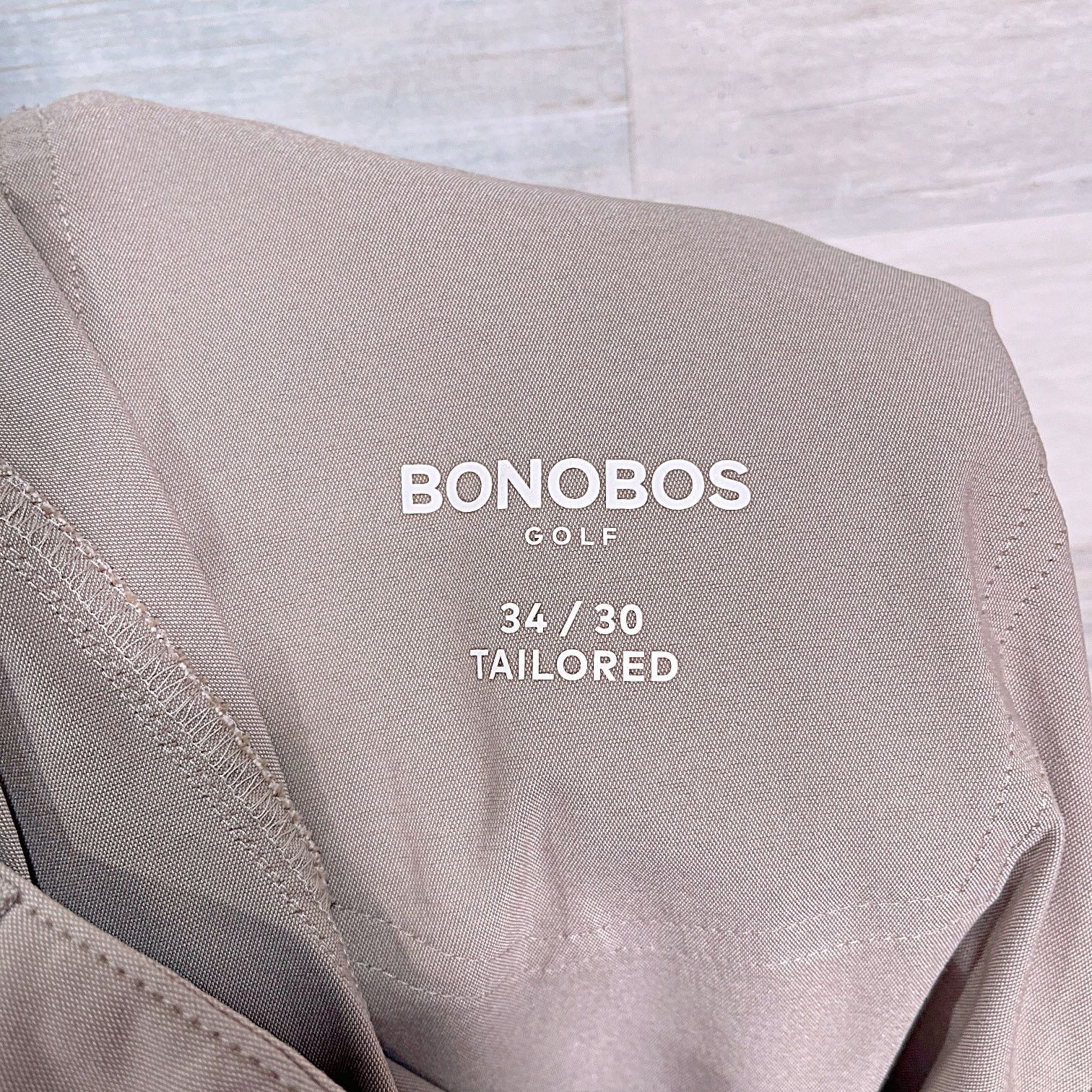 Bonobos Bonobos Golf Performance Tailored Pants Beige Mens 34x30 Size US 34 / EU 50 - 6 Thumbnail