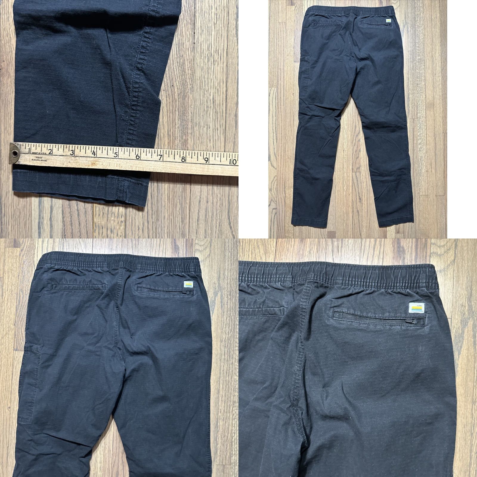 Vuori Vuori Pants Men M Black Duraterrra Climber Ripstop Joggers Tapered Inseam 31in Athleisure Breathable Hiking Regular Style Jogger Pants Size US 31 - 9 Thumbnail