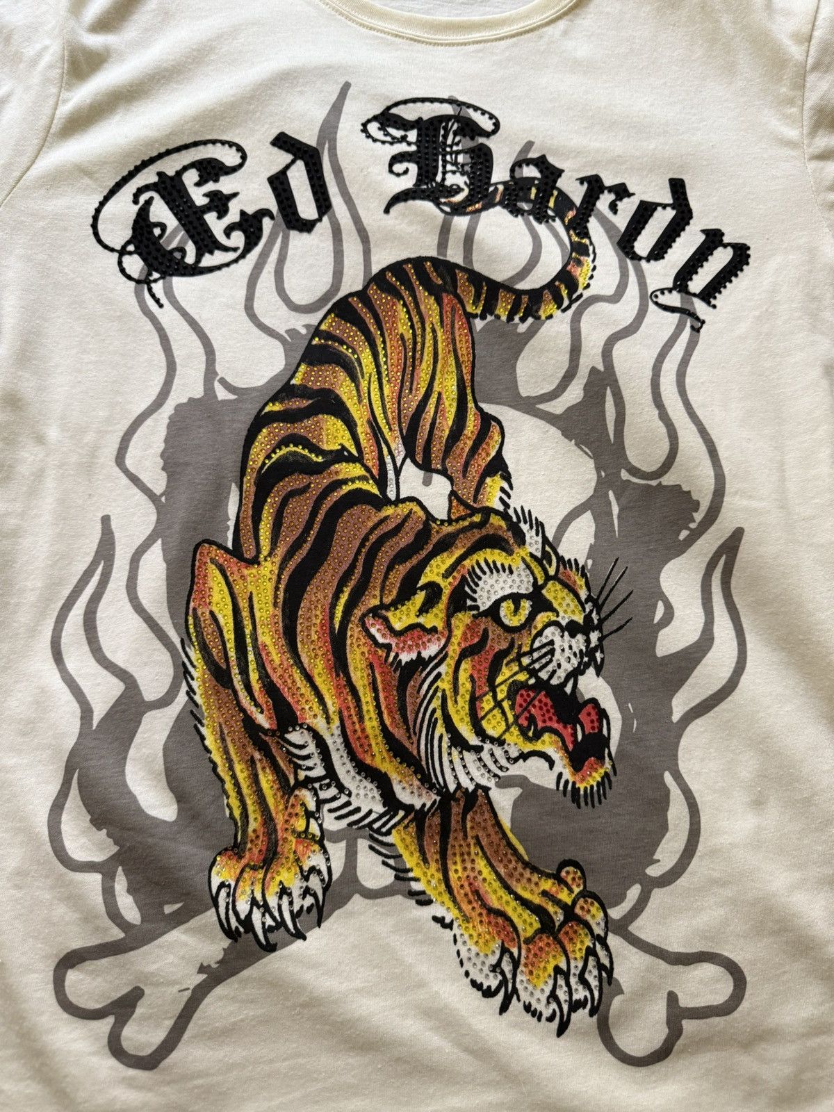 Ed Hardy Ed hardy Tiger Rhinestone tee Size US L / EU 52-54 / 3 - 2 Thumbnail