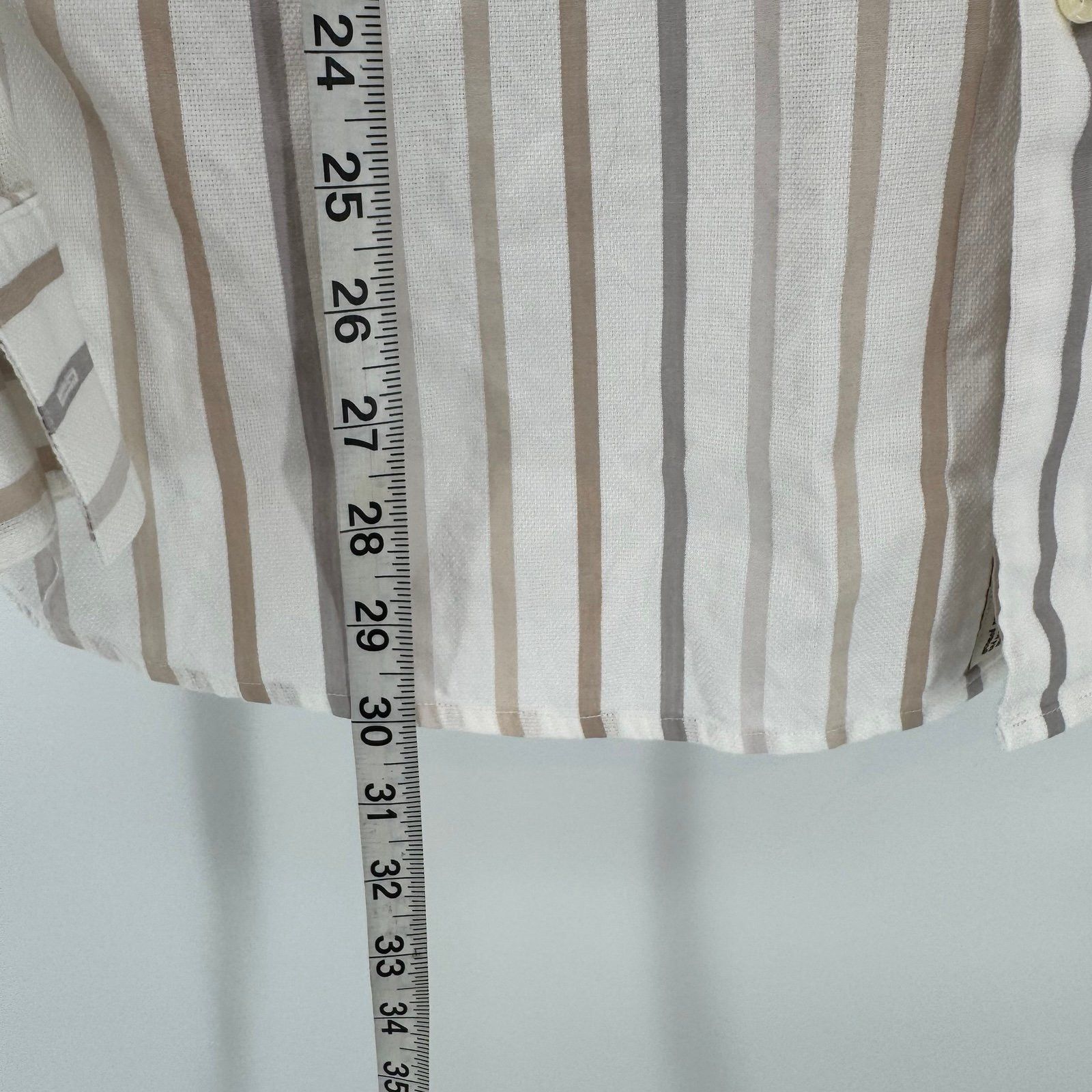 Perry Ellis Perry Ellis Dress Striped Shirt Large Size US L / EU 52-54 / 3 - 4 Thumbnail