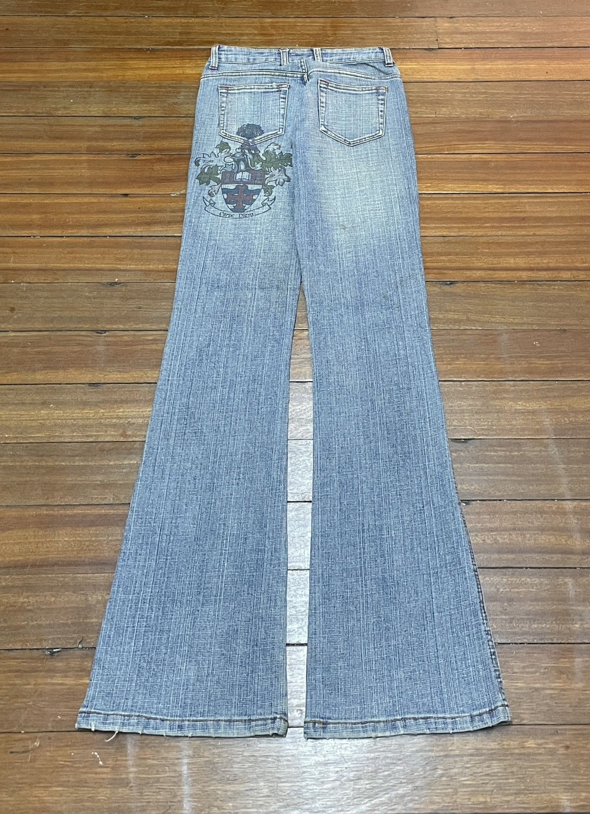Other Rare Design Vintage Japanese Brand Cache Flared Jeans 2000s Size US 26 / EU 42 - 2 Thumbnail