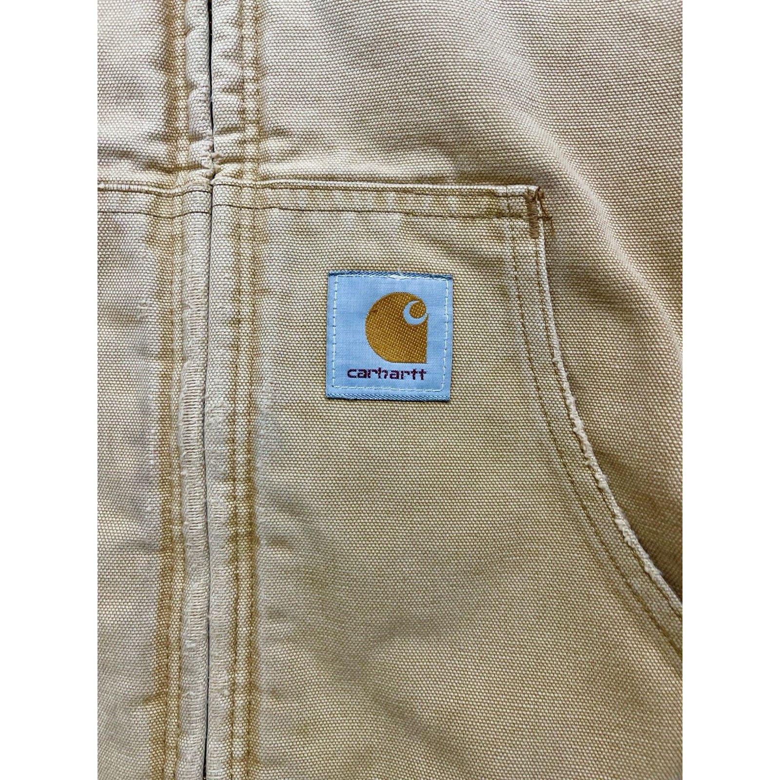 Carhartt Vtg Carhartt J130 Quilt Lined Active Jacket Sandstone Distre Size US XL / EU 56 / 4 - 6 Thumbnail