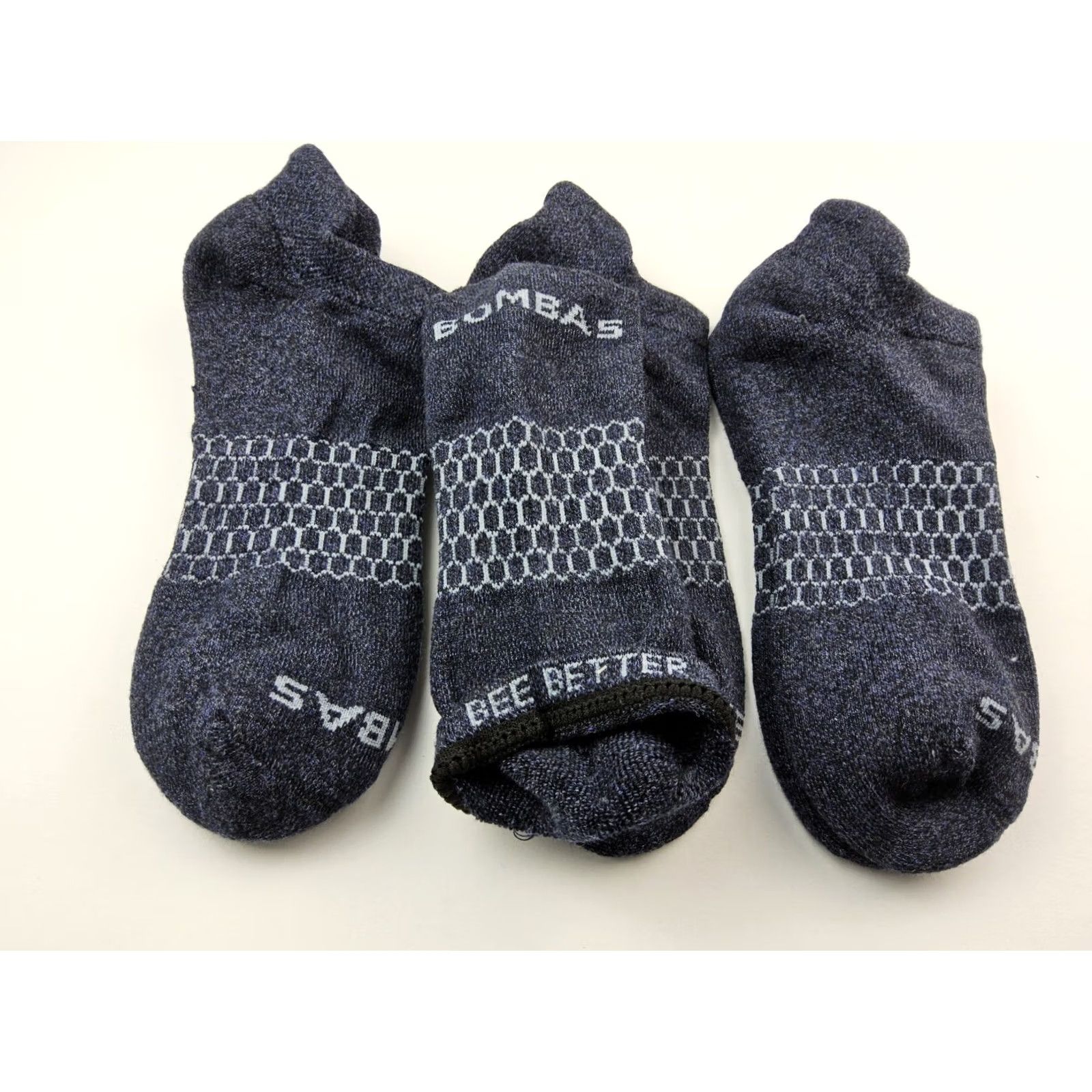 Vintage Bombas Socks Size M Original Ankle Lot Of 3 Pairs Size ONE SIZE - 4 Thumbnail
