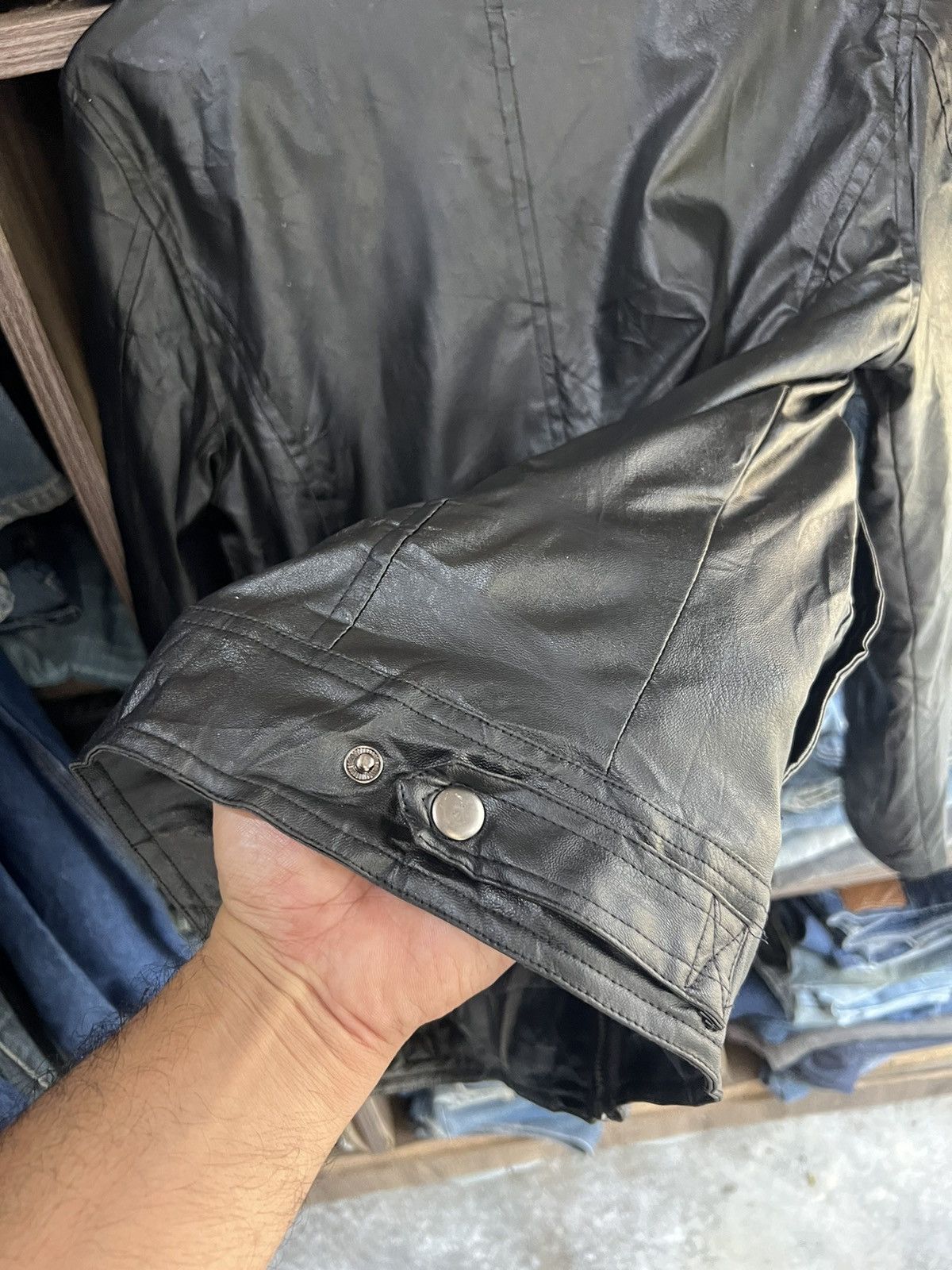 In The Attic 🔥In The Attic Synthetic Leather Jacket Size US S / EU 44-46 / 1 - 13 Thumbnail
