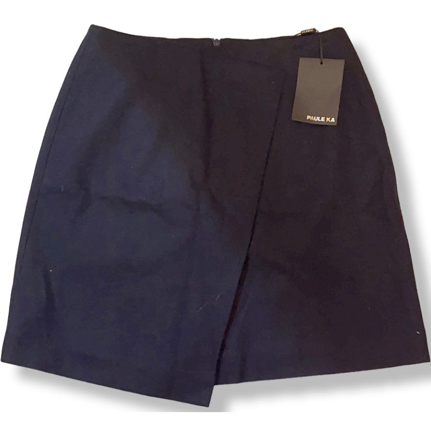 Other PAULE KA Paris Dark Blue Wool Skirt ~ M ~ "sample" ~ NEW Size 28" / US 6 / IT 42 - 2 Thumbnail