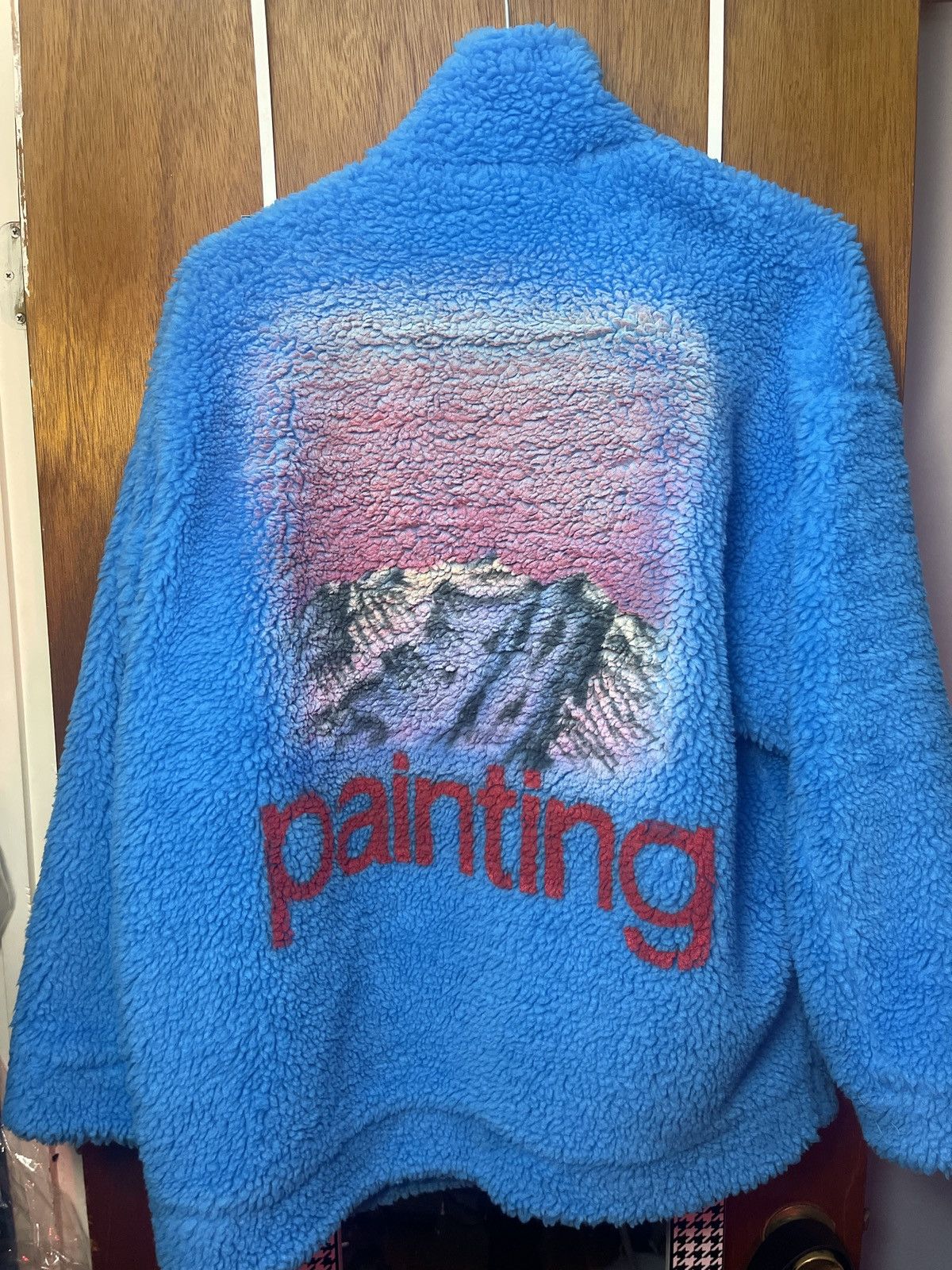 Doublet Painting Sherpa Jacket in Blue