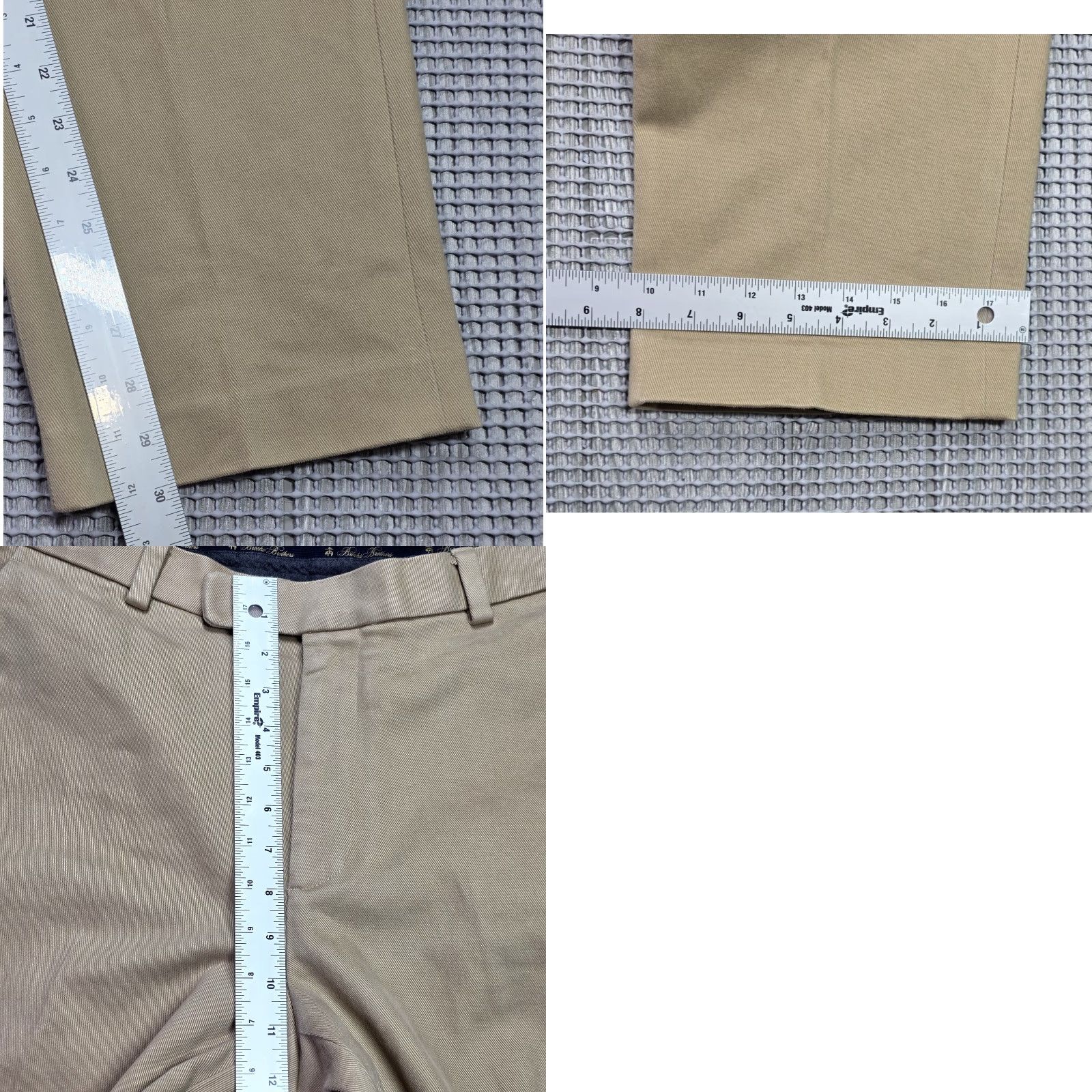 Brooks Brothers Brooks Brothers Clark Heavy Twill Beige Pants 36x30 Lined Thick Stretch Trousers Size US 36 / EU 52 - 10 Thumbnail