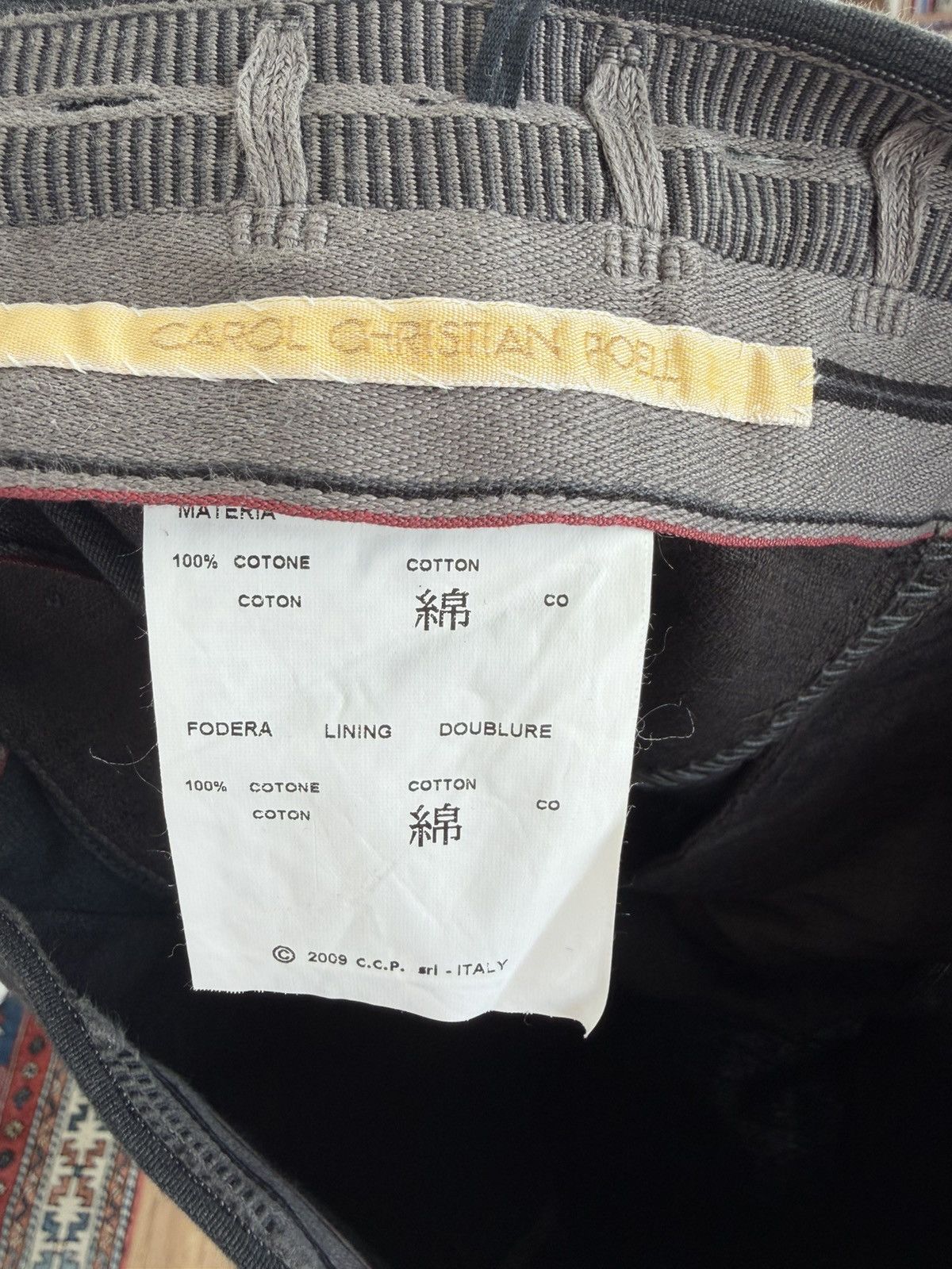 Carol Christian Poell PM/2505 RICHT/11 Twisted pants Size US 30 / EU 46 - 3 Thumbnail