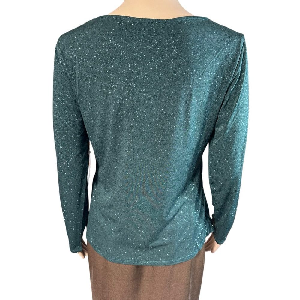 Vince Camuto New Vince Camuto Long Sleeve Sparkle Jersey Asymmetrical Cu Size M / US 6-8 / IT 42-44 - 4 Thumbnail