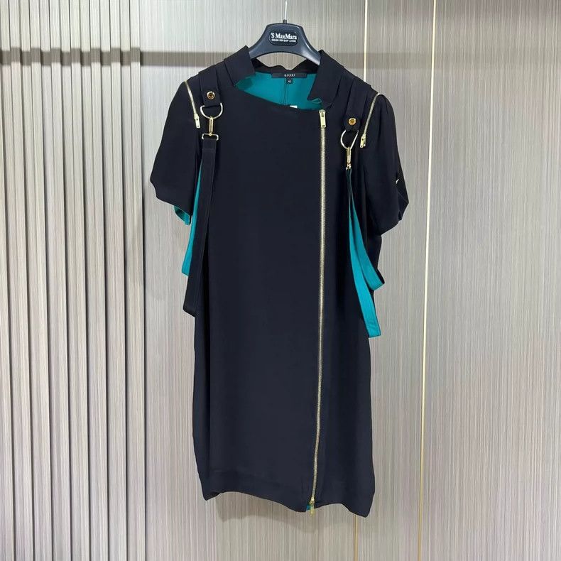 Gucci Gucci Silk Dress with Zipper Detail- DMC | Grailed
