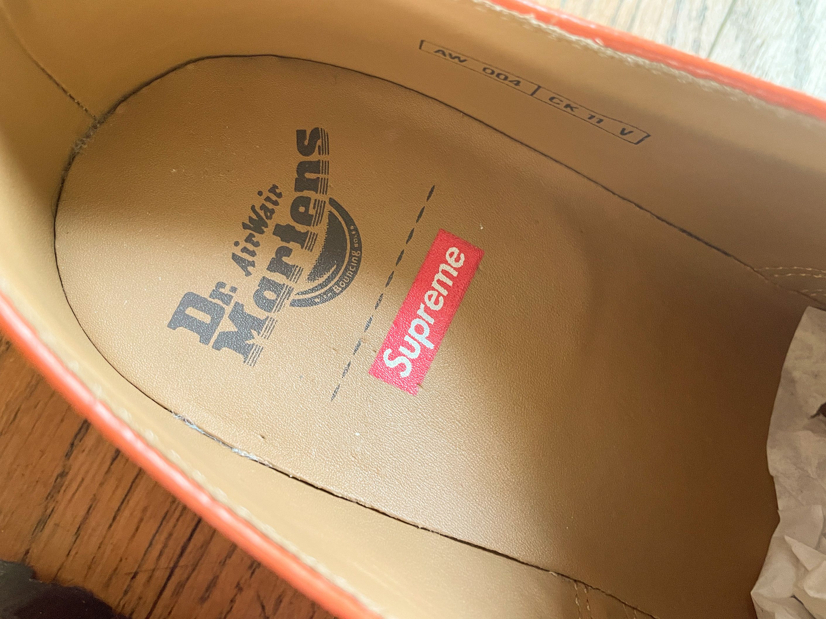 Dr. Martens × Supreme Supreme 2046 Doc Martens Orange Shoes Size 9M US Size US 9 / EU 42 - 5 Thumbnail