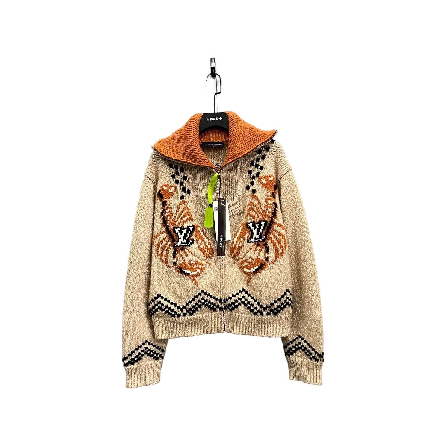 Louis Vuitton Louis Vuitton x Nigo Intarsia Knit Jacket Size L Size US L / EU 52-54 / 3 - 1 Thumbnail