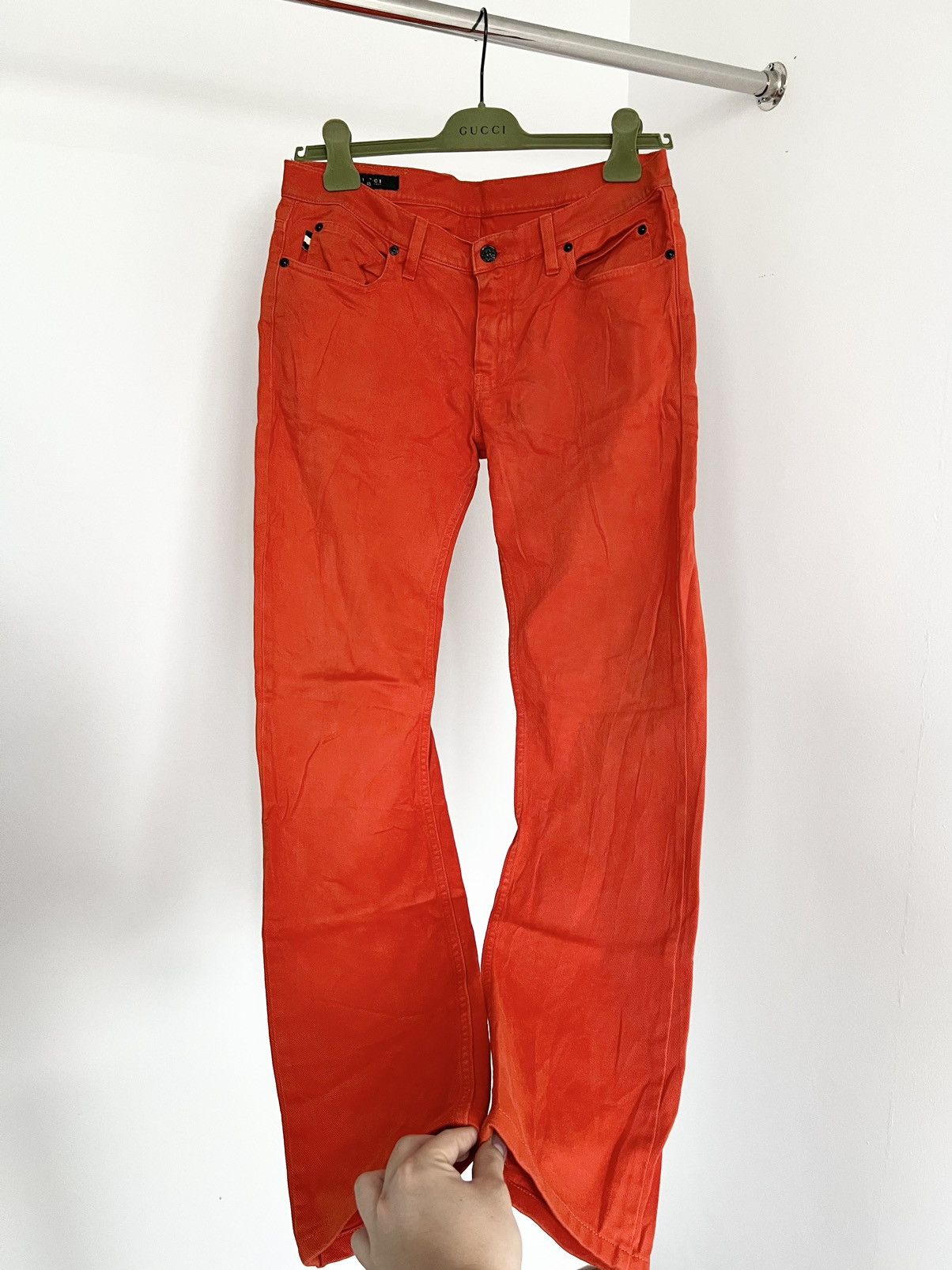 image of S/s 2007 Gucci Runway Denim Orange, Men's (Size 31)