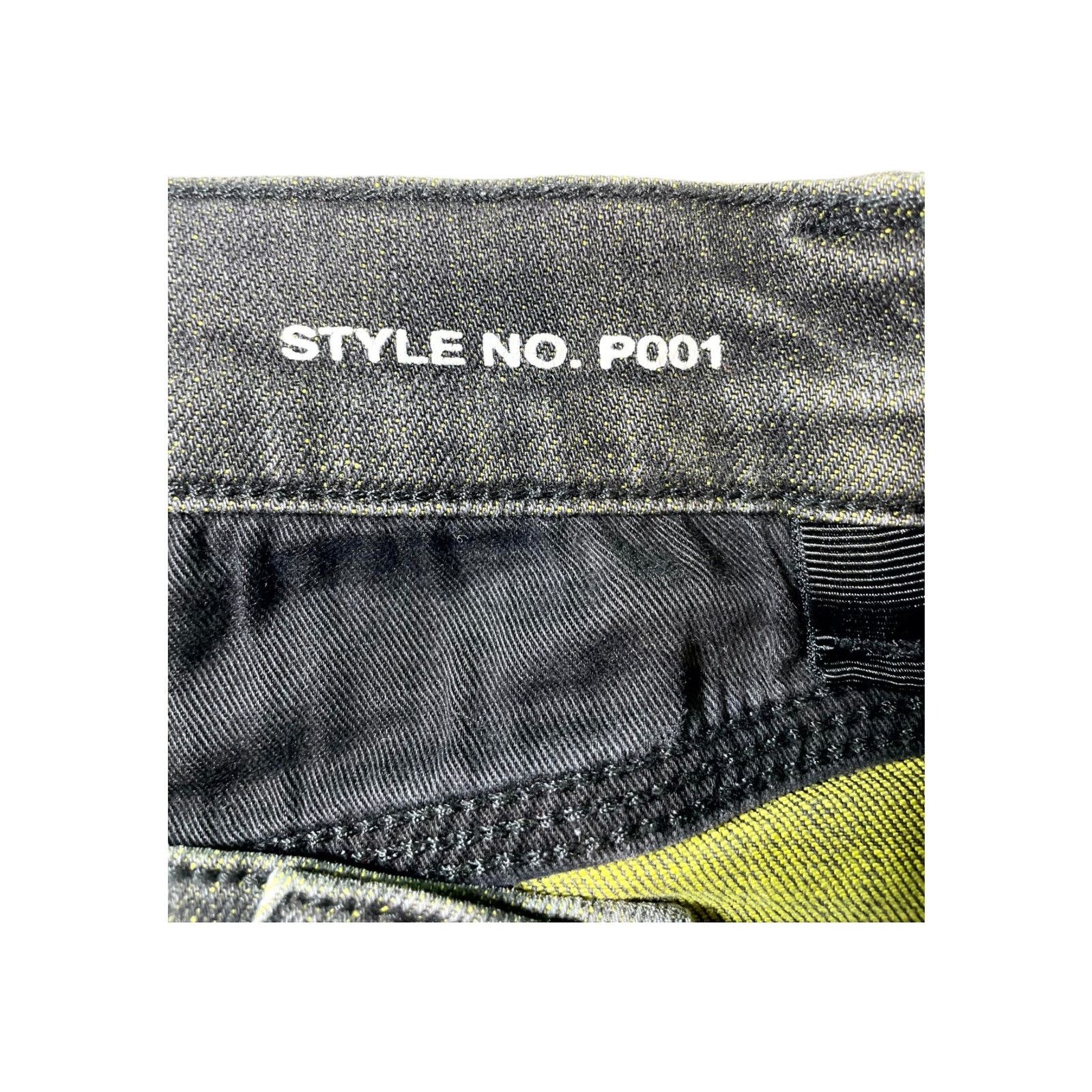 Purple Brand Purple Brand "Shotgun" Black Wash & Yellow Jeans Size US 29 - 6 Thumbnail
