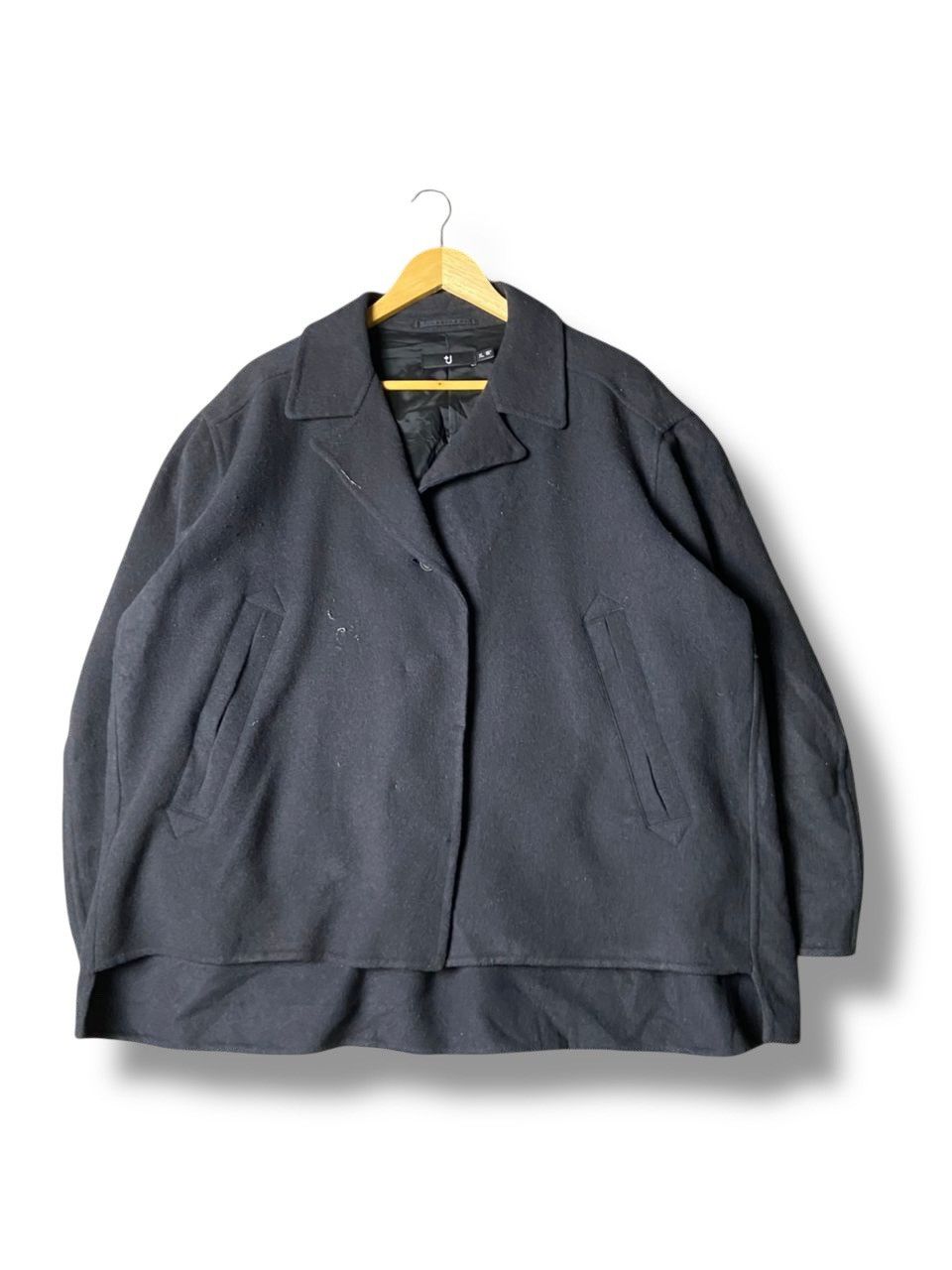 Jil Sander × Uniqlo Uniqlo x Jil Sander Wool Dark Gray Double Face Jacket (156) Size US XL / EU 56 / 4 - 1 Thumbnail