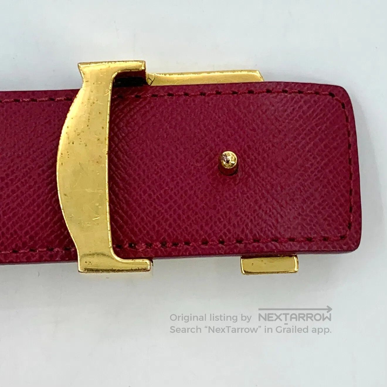 Louis Vuitton Louis Vuitton Dark Brown Logo Monogram Smooth Buckle Leath Size ONE SIZE - 8 Thumbnail