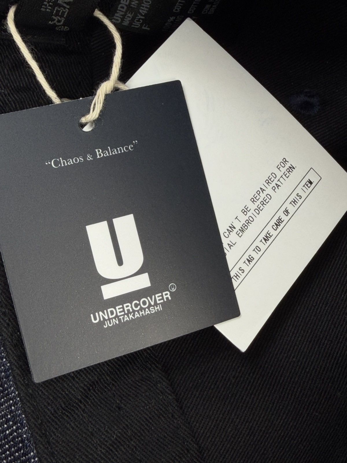 Undercover DS Undercover Rare Jun Takahshi Future Is The Past Denim Cap Size ONE SIZE - 3 Thumbnail