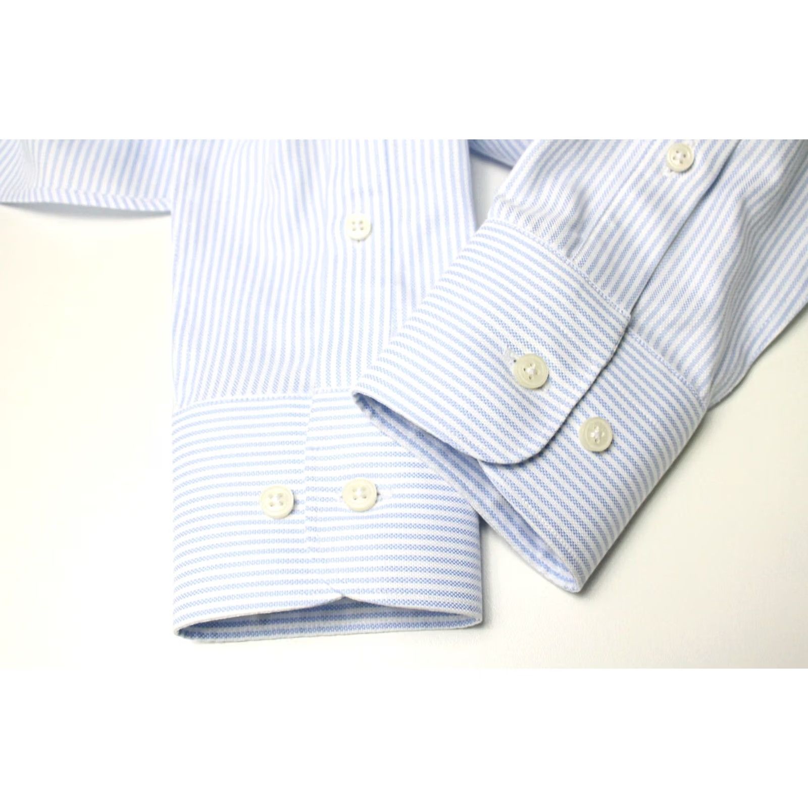 Suitsupply SUITSUPPLY Shirt Men's 37 / 14 1/2 Blue Pinstripe Extra Slim Fit Try On Formal Size 36R - 6 Thumbnail