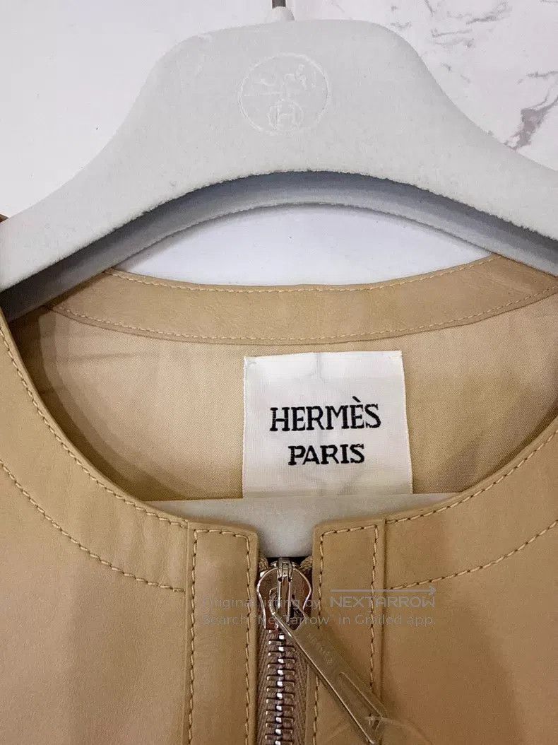 Hermes Hermes Nude short sheepskin leather jacket Size XS / US 0-2 / IT 36-38 - 5 Thumbnail