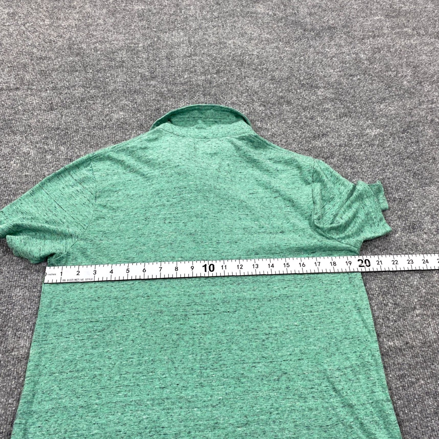 Vintage VINTAGE? Urban Pipeline Polo Shirt Mens Small Green Heathered Space Dye Short Sleeve Size US S / EU 44-46 / 1 - 4 Thumbnail