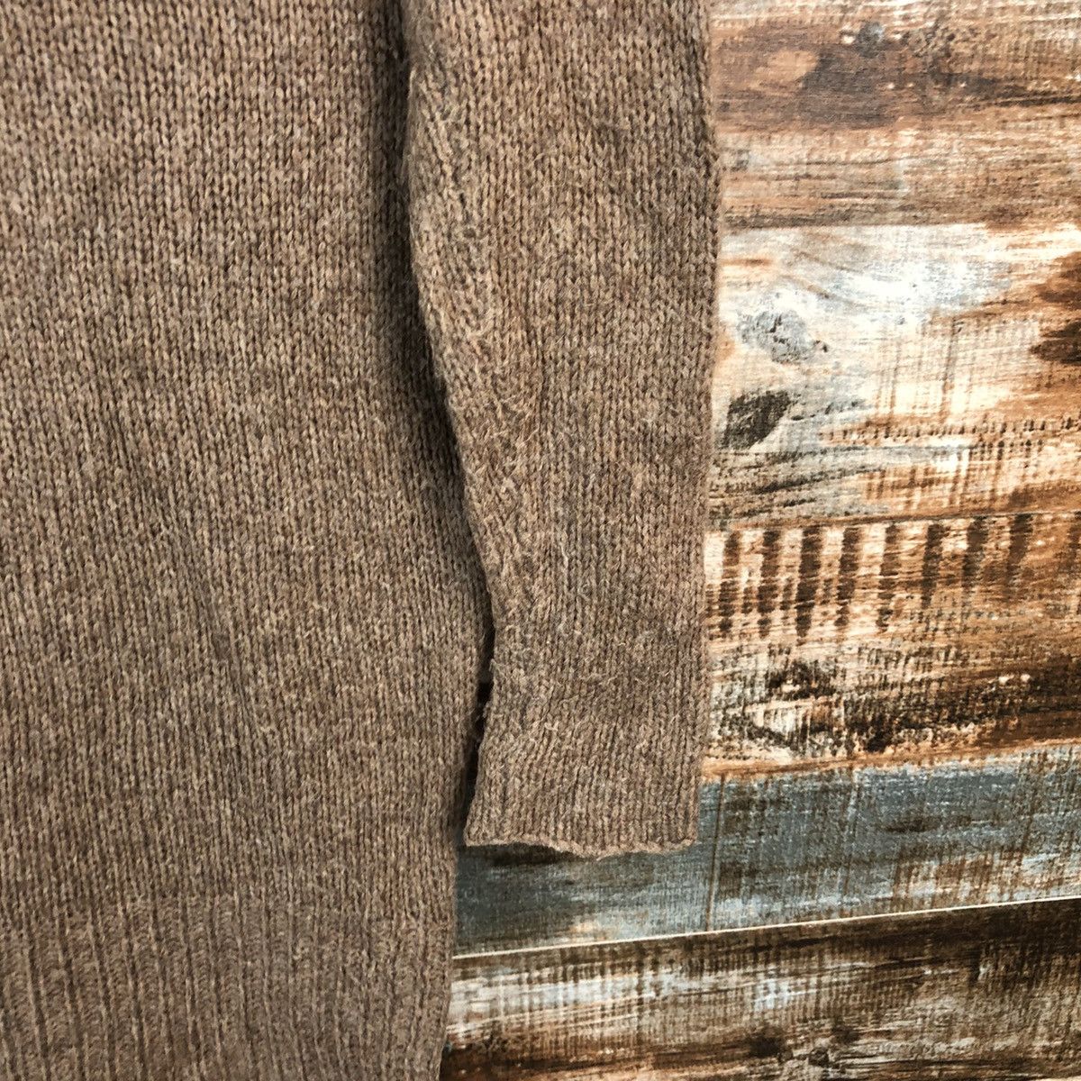 Homespun Knitwear × Japanese Brand Cloudney And John Wad wool Brown Knitwear #A2215 Size L / US 10 / IT 46 - 16 Thumbnail