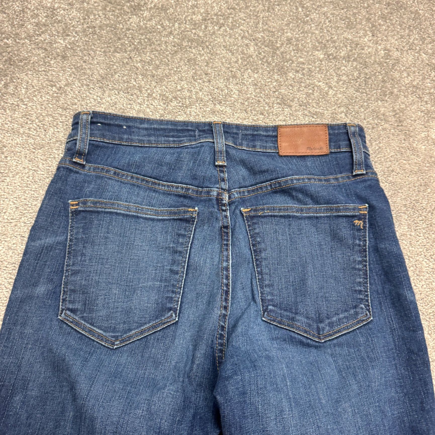 Madewell Madewell Jeans Women's Cropped High Rise 29x25 Blue Medium Wash Stretch Size 29" - 5 Thumbnail