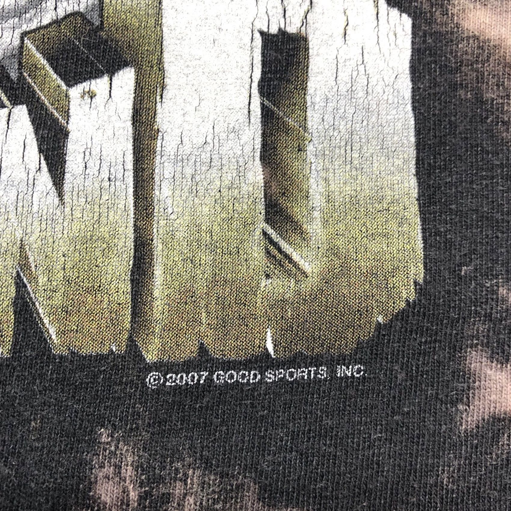 Vintage Vtg Alstyle Apparel & Activewear Brothers to the End Motorcycle Tie Dye Acid Wash 2007 Shirt Mens XL Black 100% Cotton Knit T-Shirt 90s Biker Mens XL Size US XL / EU 56 / 4 - 5 Thumbnail