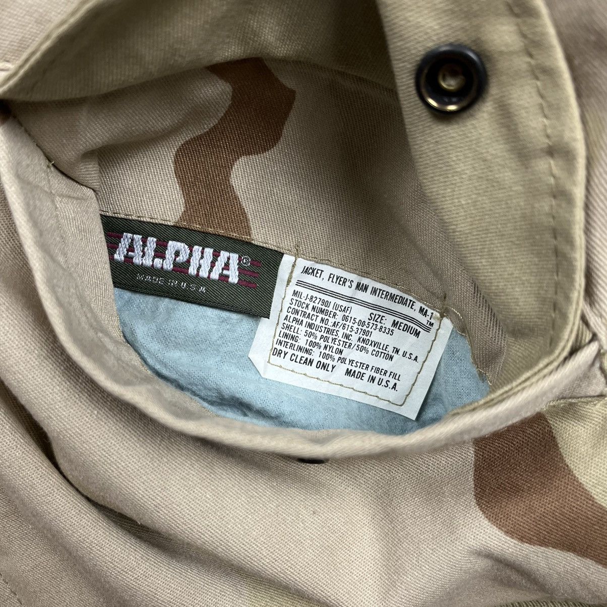 Alpha Industries vtg alpha industries desert camouflage Ma-1 bomber jacket Size US M / EU 48-50 / 2 - 7 Thumbnail