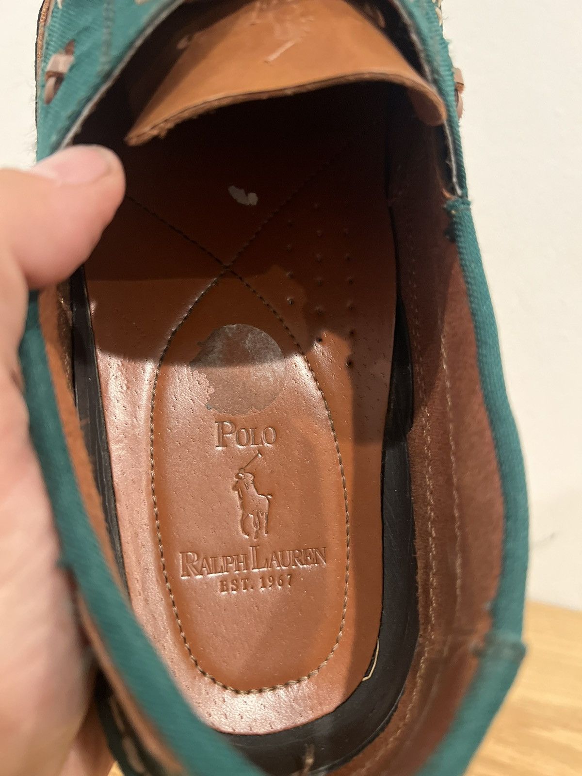 Polo Ralph Lauren × Vintage Vintage Ralph Lauren Polo Leather Boat Shoes Size 11 Size US 11 / EU 44 - 8 Thumbnail