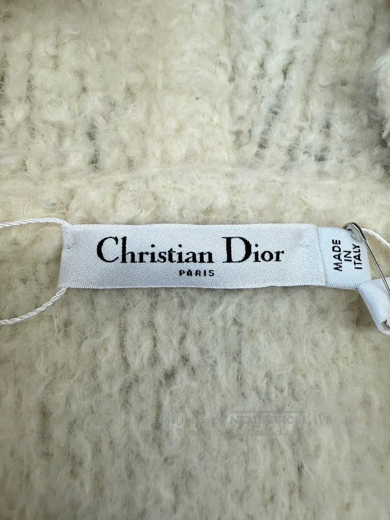 Dior Dior White slogan logo teddy jacket Size XS / US 0-2 / IT 36-38 - 3 Thumbnail