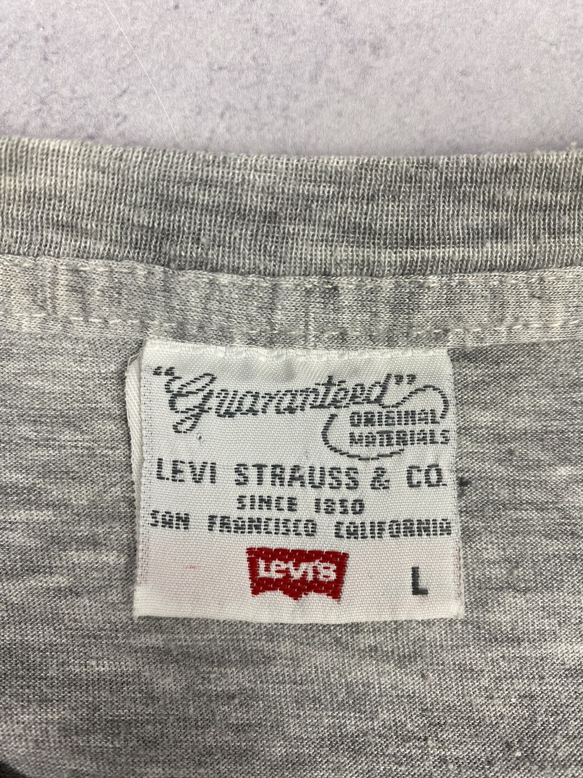 Levi's × Vintage Vintage Levis 501 Big Logo Single Stitch Tee 80s Size US L / EU 52-54 / 3 - 12 Thumbnail