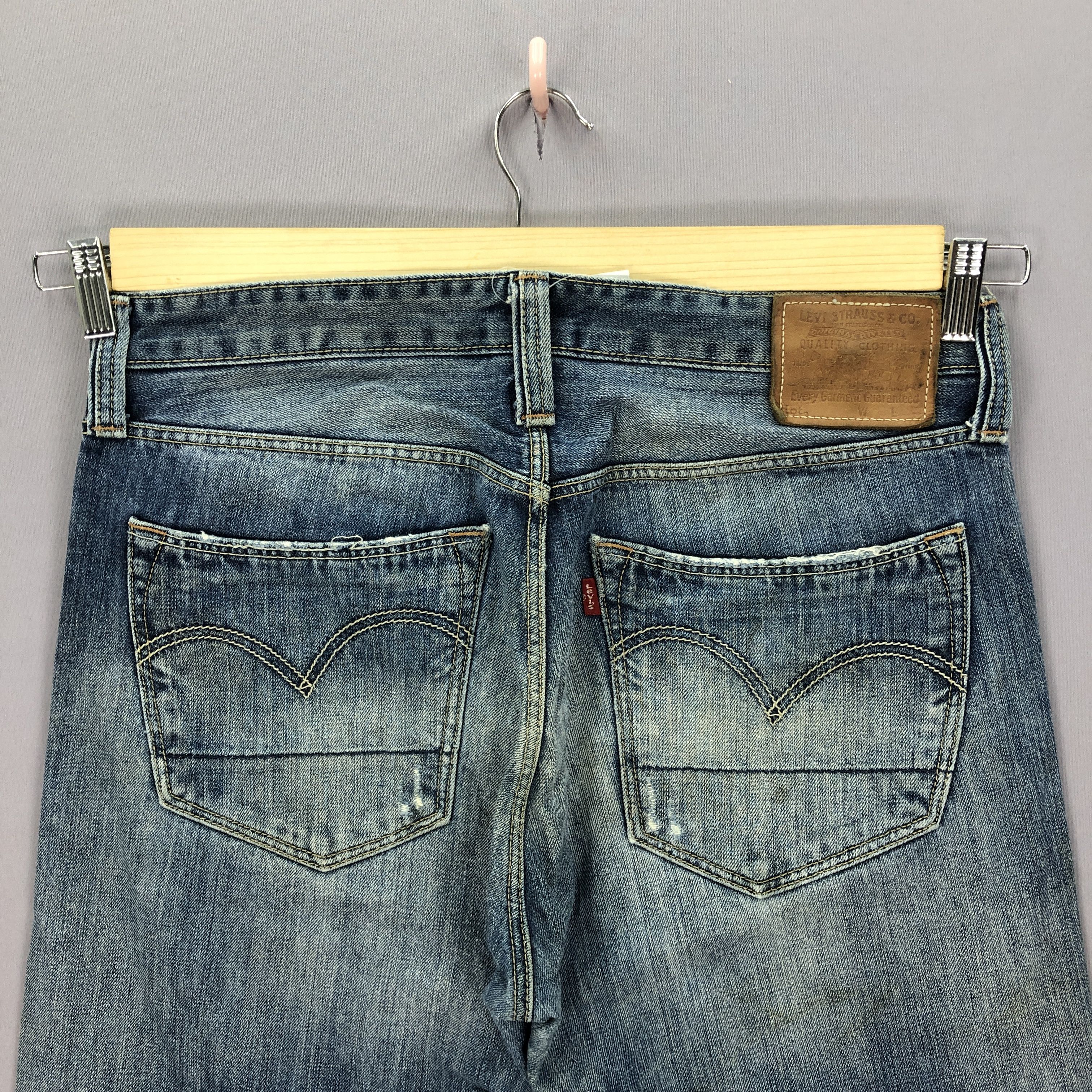 Jean Vintage Levis 550 Patchwork Distressed Jeans Levi's Denim Size US 34 / EU 50 - 8 Thumbnail