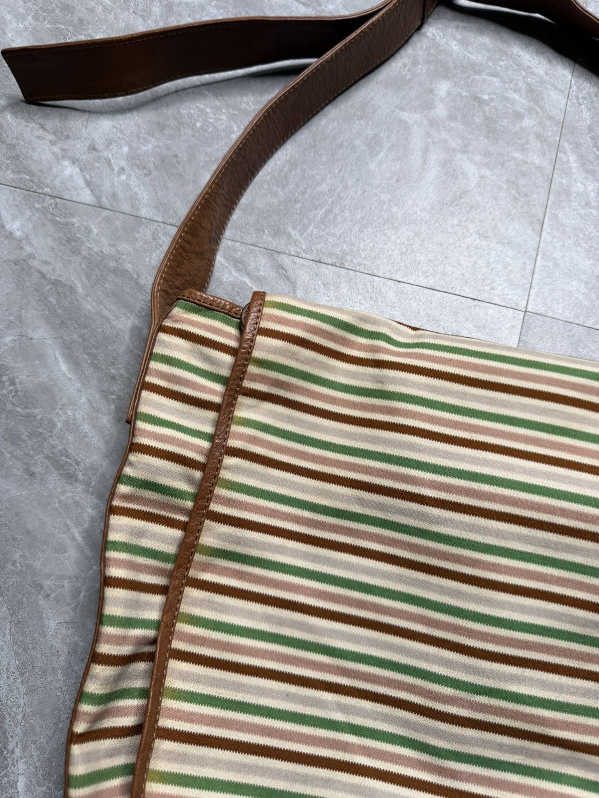 Marni Marni Large Leather Trimmed Messenger Crossbody Bag Size ONE SIZE - 4 Thumbnail