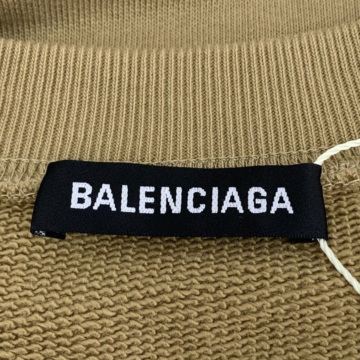 Balenciaga Balenciaga Brown Logo Embroidered Crew Neck Sweatshirt K26WX Size US M / EU 48-50 / 2 - 5 Thumbnail