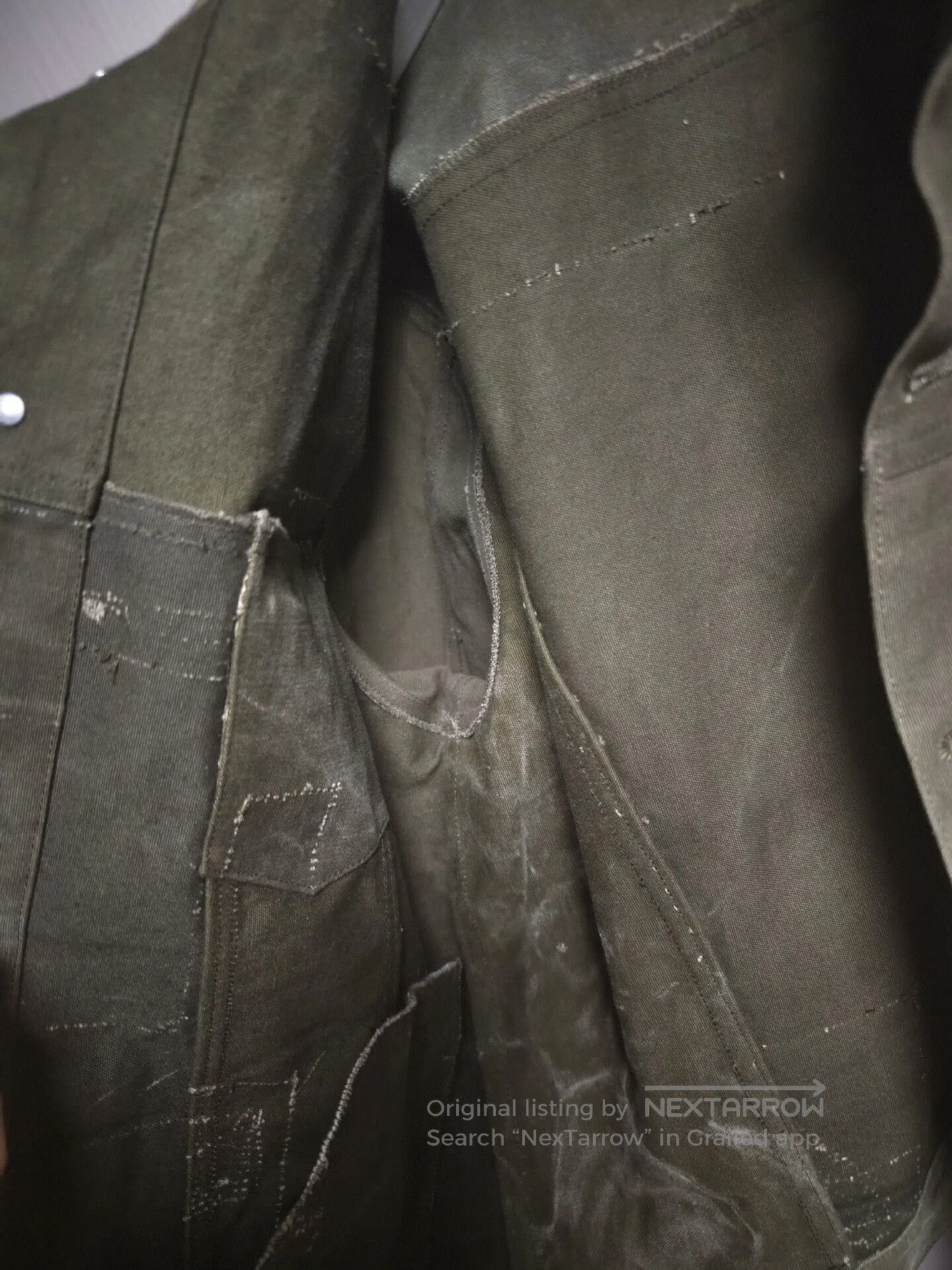 READYMADE laidback vintage military jacket remake. Size US XL / EU 56 / 4 - 4 Thumbnail